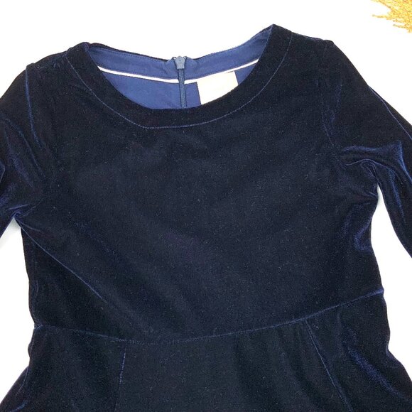 Mini Boden Girls 6-7 Years Navy Velvet Gold Stars Dress - Picture 11 of 16